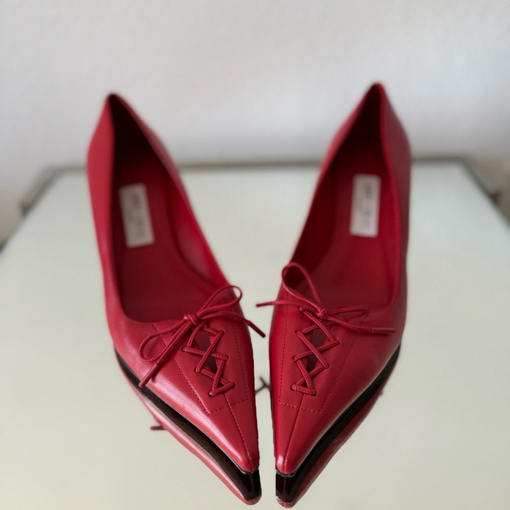 New Jimmy Choo Scarlett 50 Pointed-Toe Lace-Up $1,095 40 - Picture 9 of 14